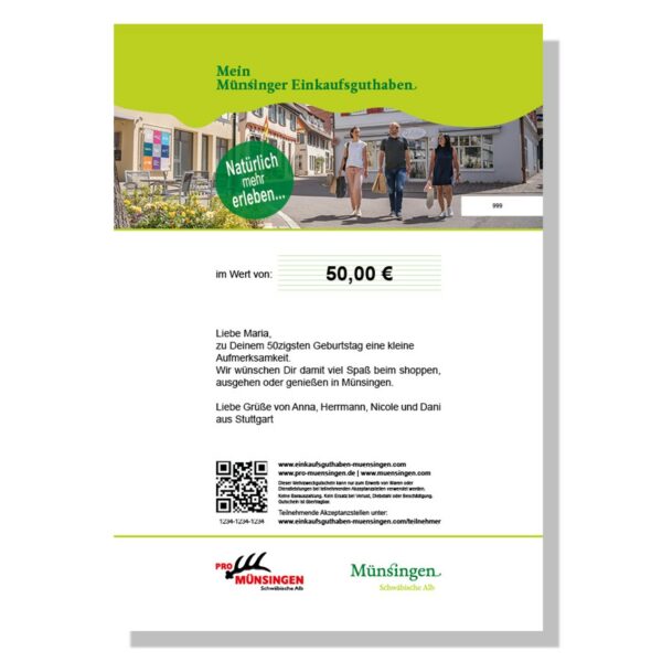 Einkaufsguthaben Münsingen Download