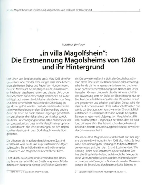 BUCH: 750 Jahre Magolsheim – Bild 2