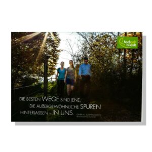 POSTKARTE: Gedankenspruch Wege