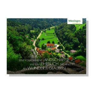 POSTKARTE: Gedankenspruch Landschaft