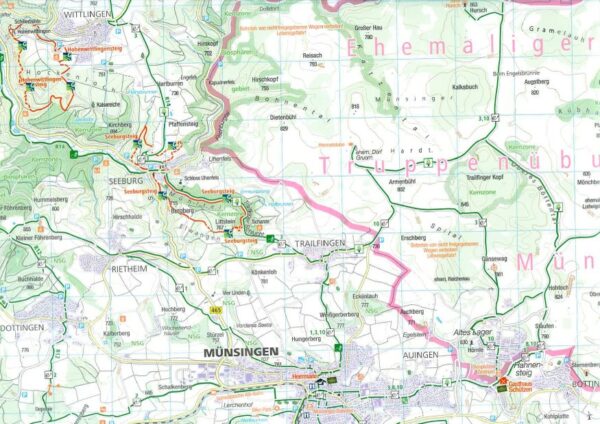 KARTE: Rad- und Wanderkarte Mittlere Schwäbische Alb – Bild 3